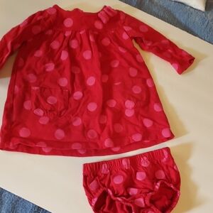 Carter's Pink Polka Dot Baby Outfit 6m